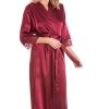 Gorgeous Ivory Satin Long Dressing Gown Made in the UK Plus Size - Image 2