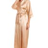 Gorgeous Ivory Satin Long Dressing Gown Made in the UK Plus Size - Image 5
