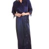 Gorgeous Ivory Satin Long Dressing Gown Made in the UK Plus Size - Image 3