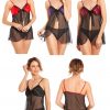 Gorgeous Lady Olga Chiffon Babydoll Lace Set Plus Size