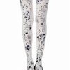 Zohara "Tattoo" Cream Print Tights - Image 2