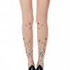 Zohara "Wild Roses" Powder Print Tights