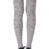 Zohara "Cat Lady" Light Grey Print Tights