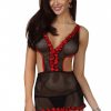 Beauty Night Amy Black Half Chemise Set - Image 3