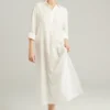 The Maxi Shirt Organic Cotton White Size S- XL